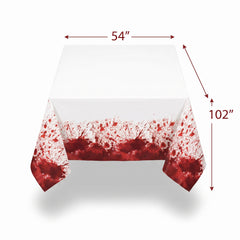 Blood Splatter Halloween Plastic Table Cover