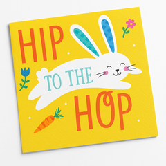 Funny Bunny Easter Beverage Napkins