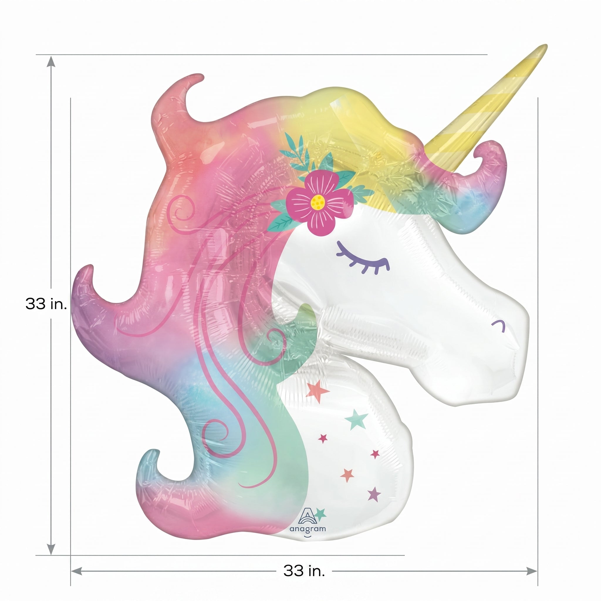 Enchanted Unicorn Foil Super Shape Balloon