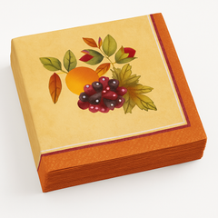 Thanksgiving Medley Beverage Napkins - 16 Pack