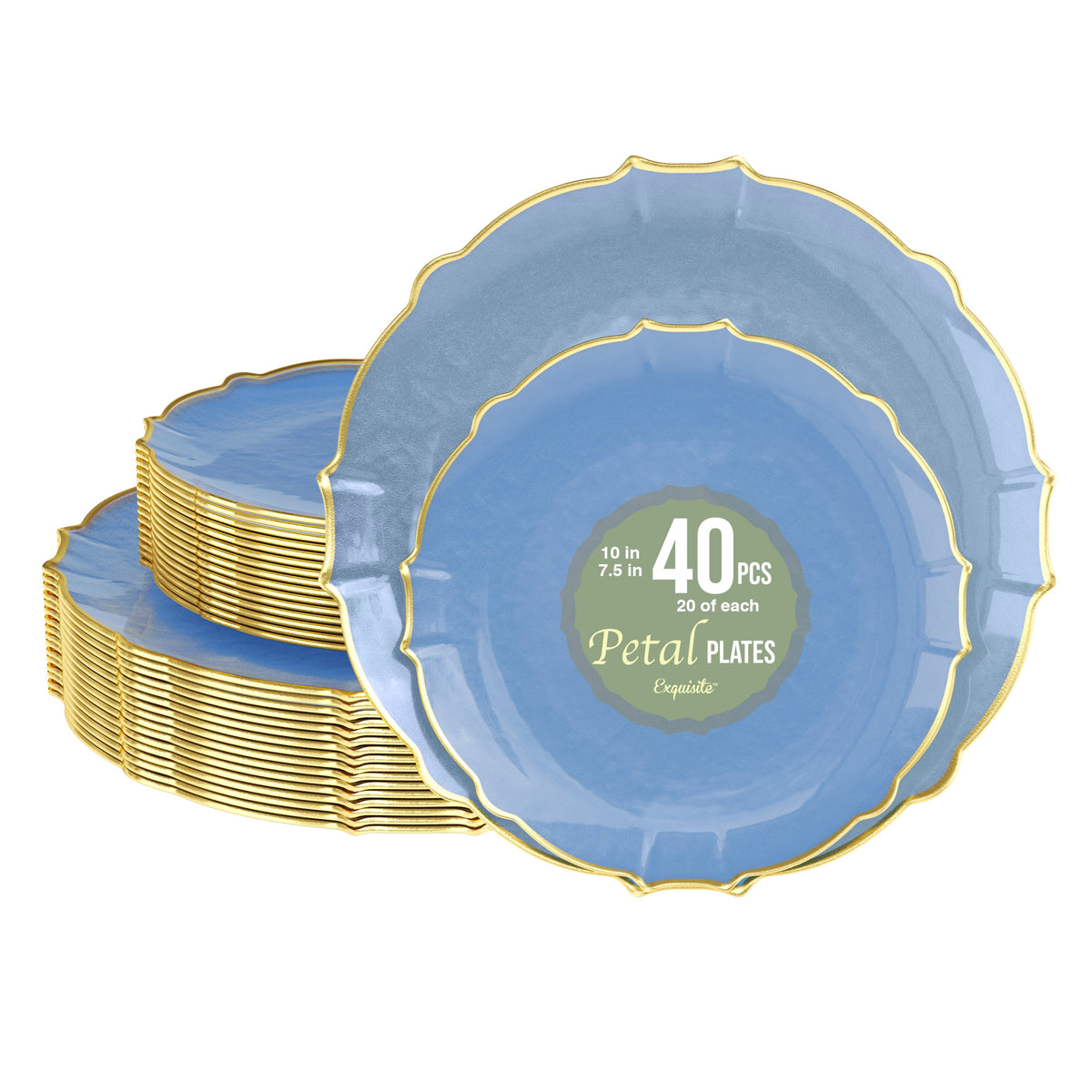 Spring Lake/Gold Petal Plates - Combo Pack 120/120