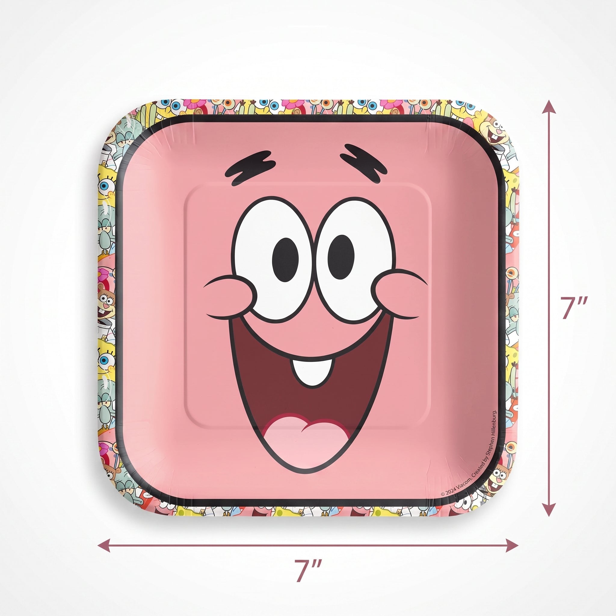 SpongeBob SquarePants 7" Square Paper Plates