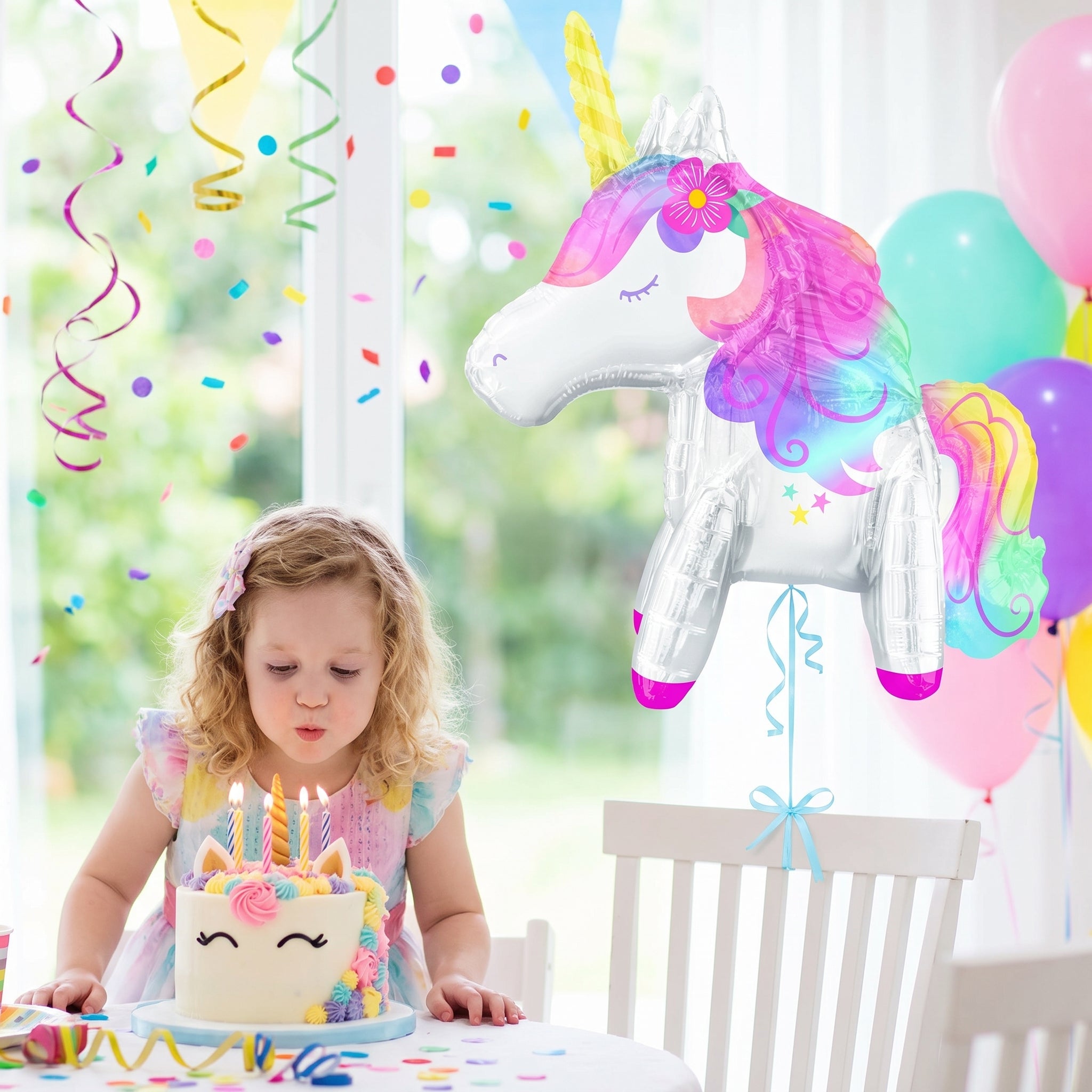 Enchanted Unicorn Air-Filled Foil Balloon
