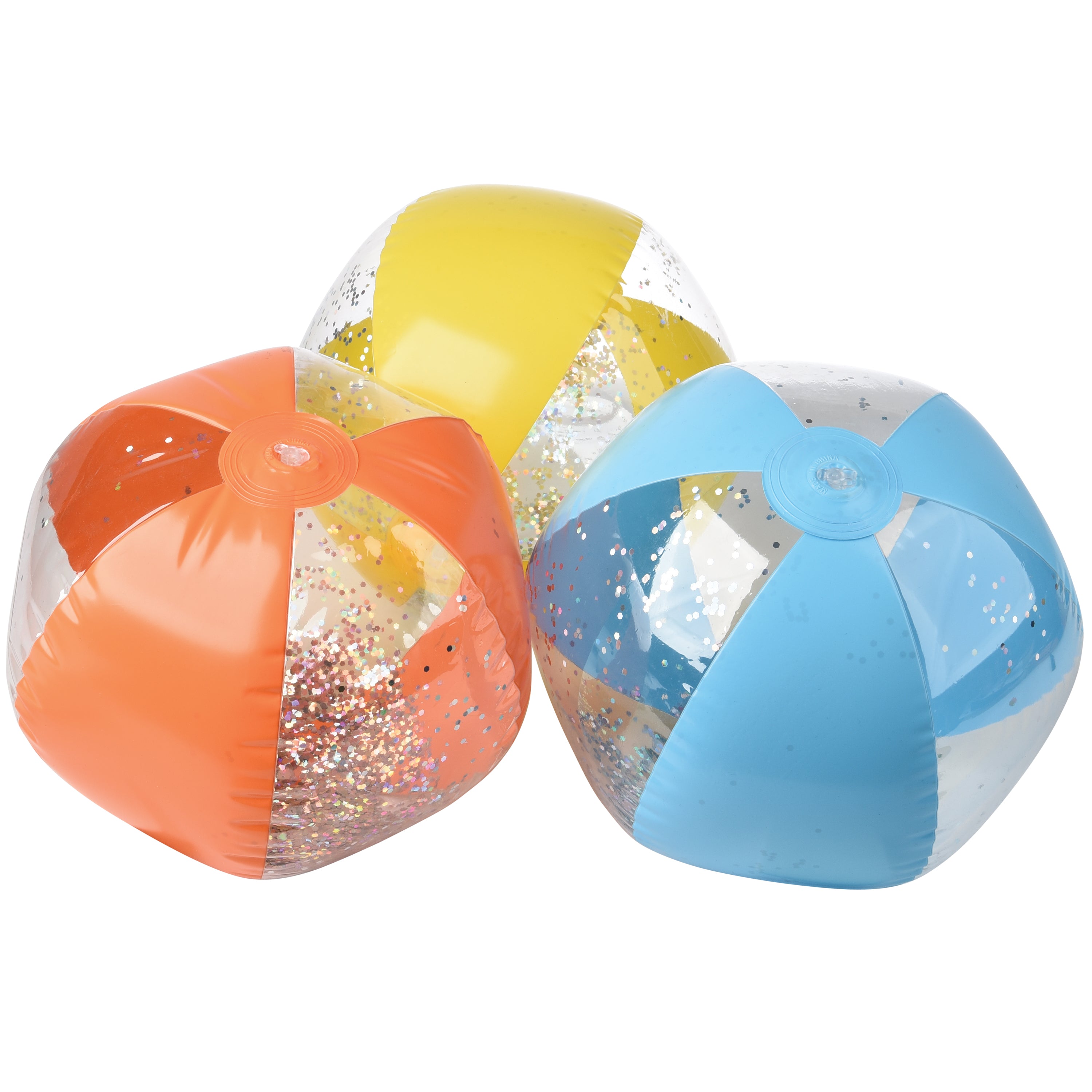 Glitter Stripe Beach Ball