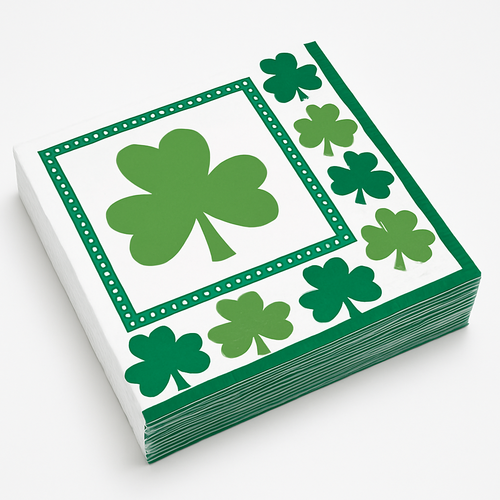 Lucky Shamrock St. Patrick's Day Lunch Napkins - 16 Pack