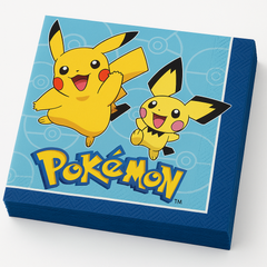 Pokemon Pikachu Lunch Napkins - 16 Pack