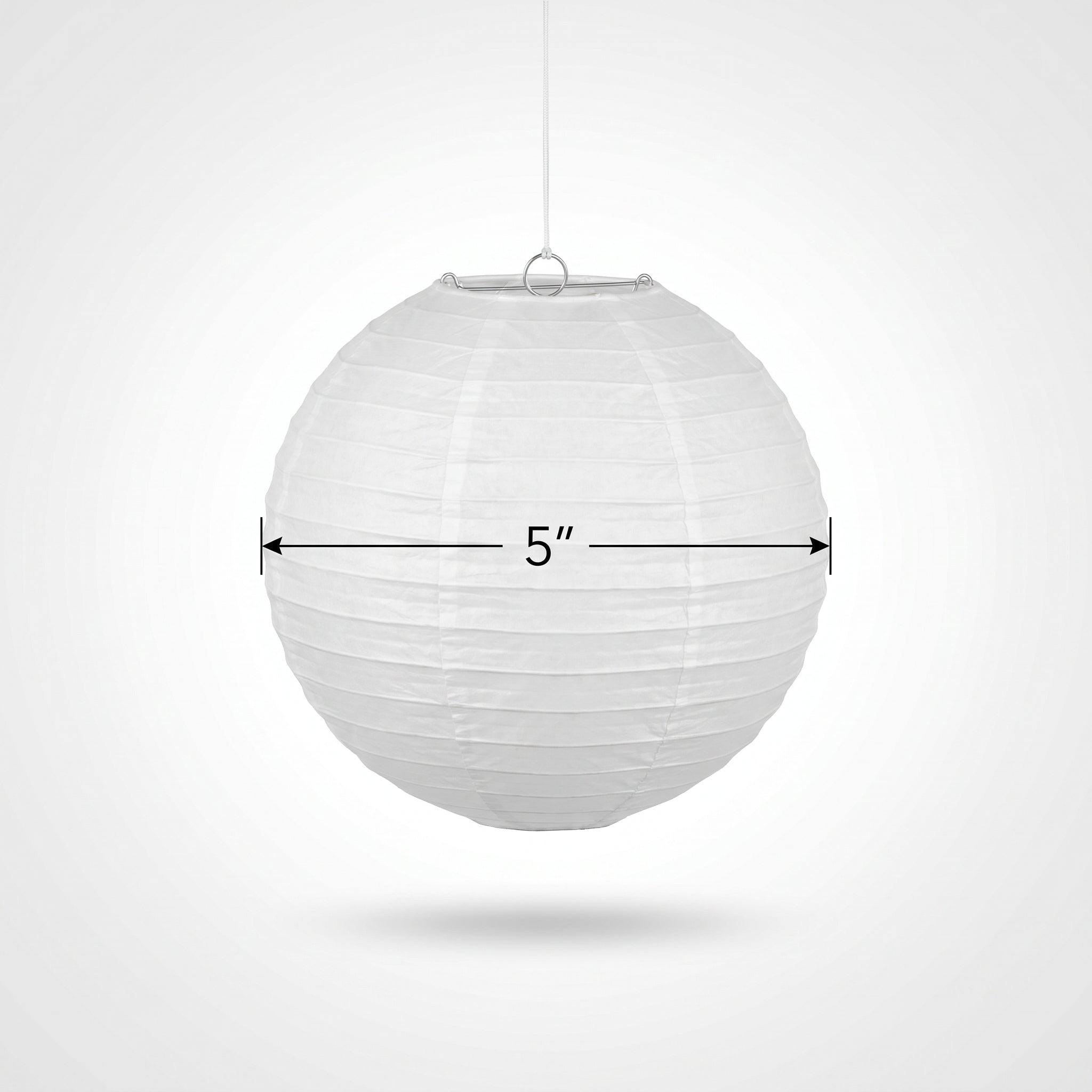 Elegant White Paper Lantern | 5 Count