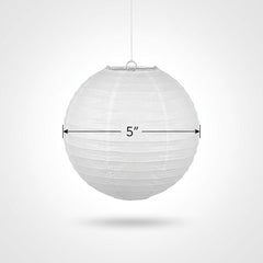 Elegant White Paper Lantern | 5 Count