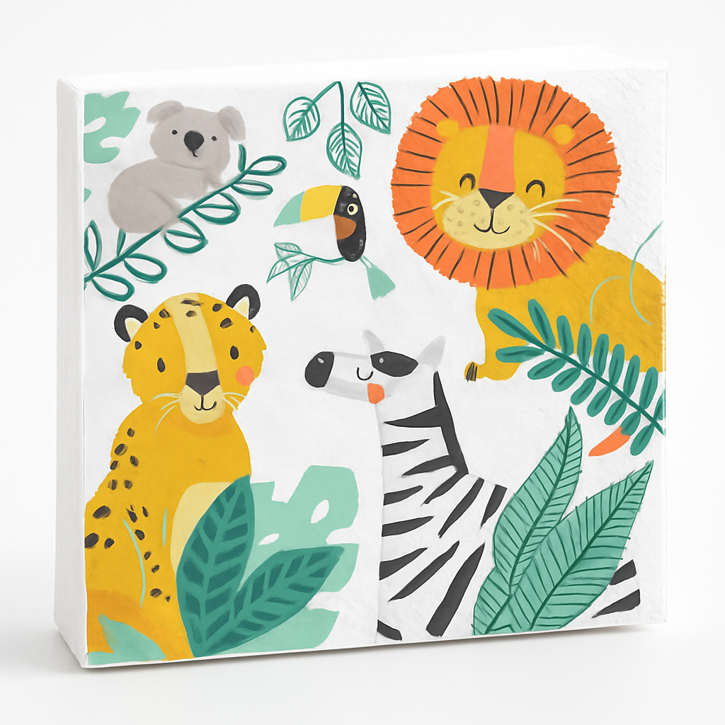 Get Wild Safari Birthday Lunch Napkins - 16 Pack
