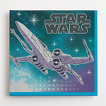 Star Wars Galaxy X-Wing Lunch Napkins - 6.5 In. x 6.5 In. - 16 Pack