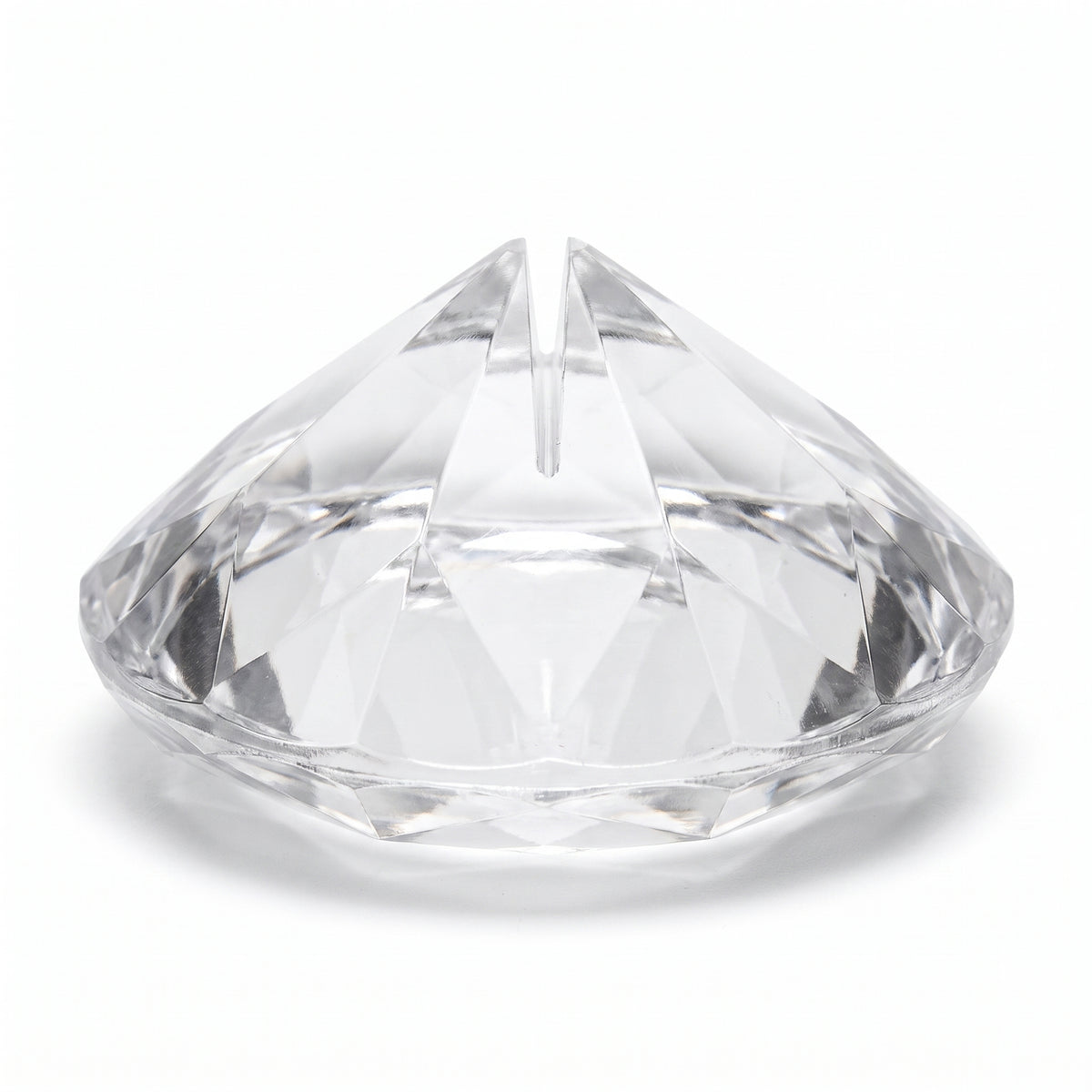 Clear Diamond Gem Place Card Holders - 10-Pack