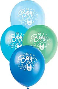 8ct, 12" Baby Shower Boy Balloon