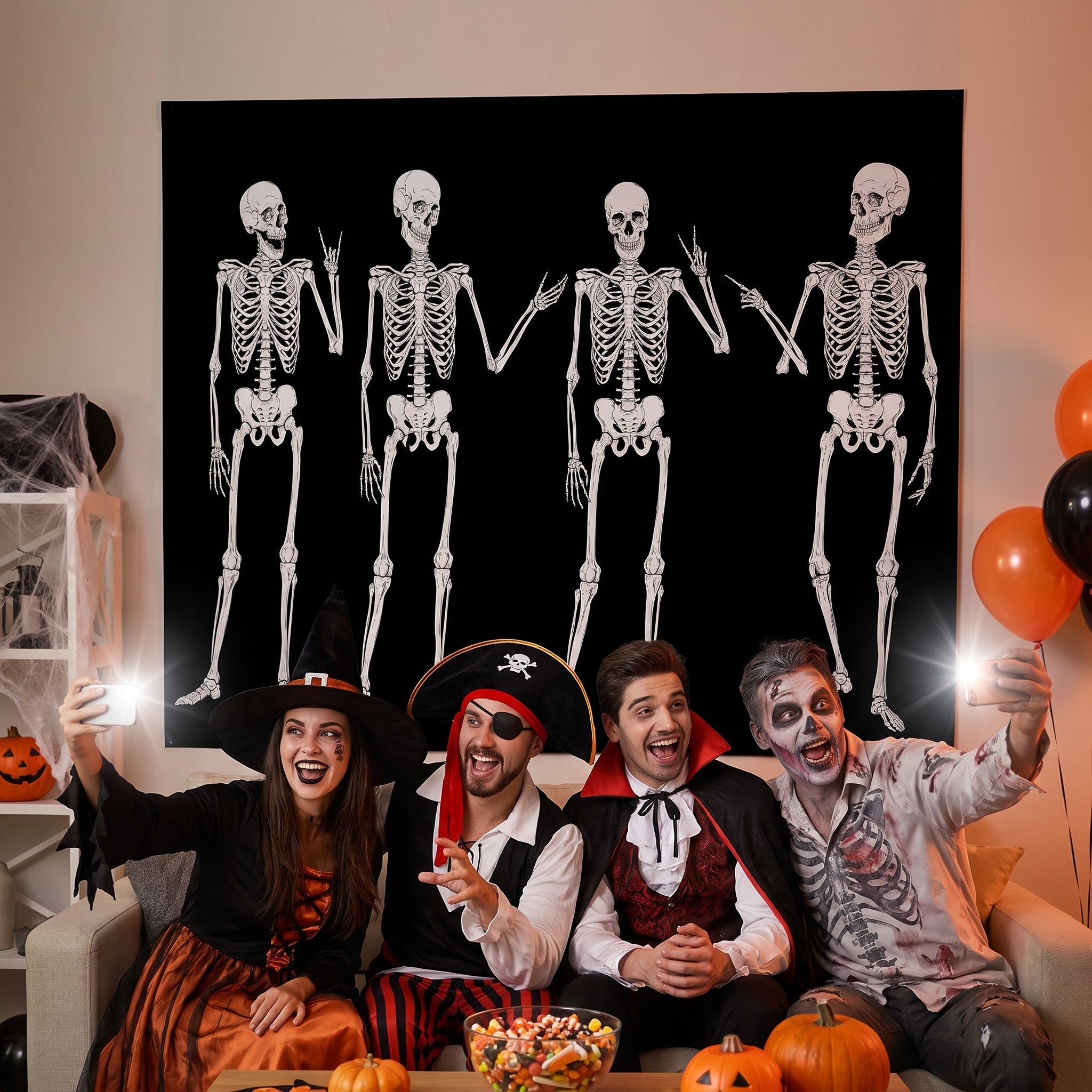 Spooktacular Skeleton Scene Setter Kit with Add-Ons