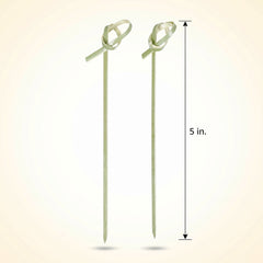 Tall Knotted Bamboo Cocktail Picks - 5-inch, 50 Pack
