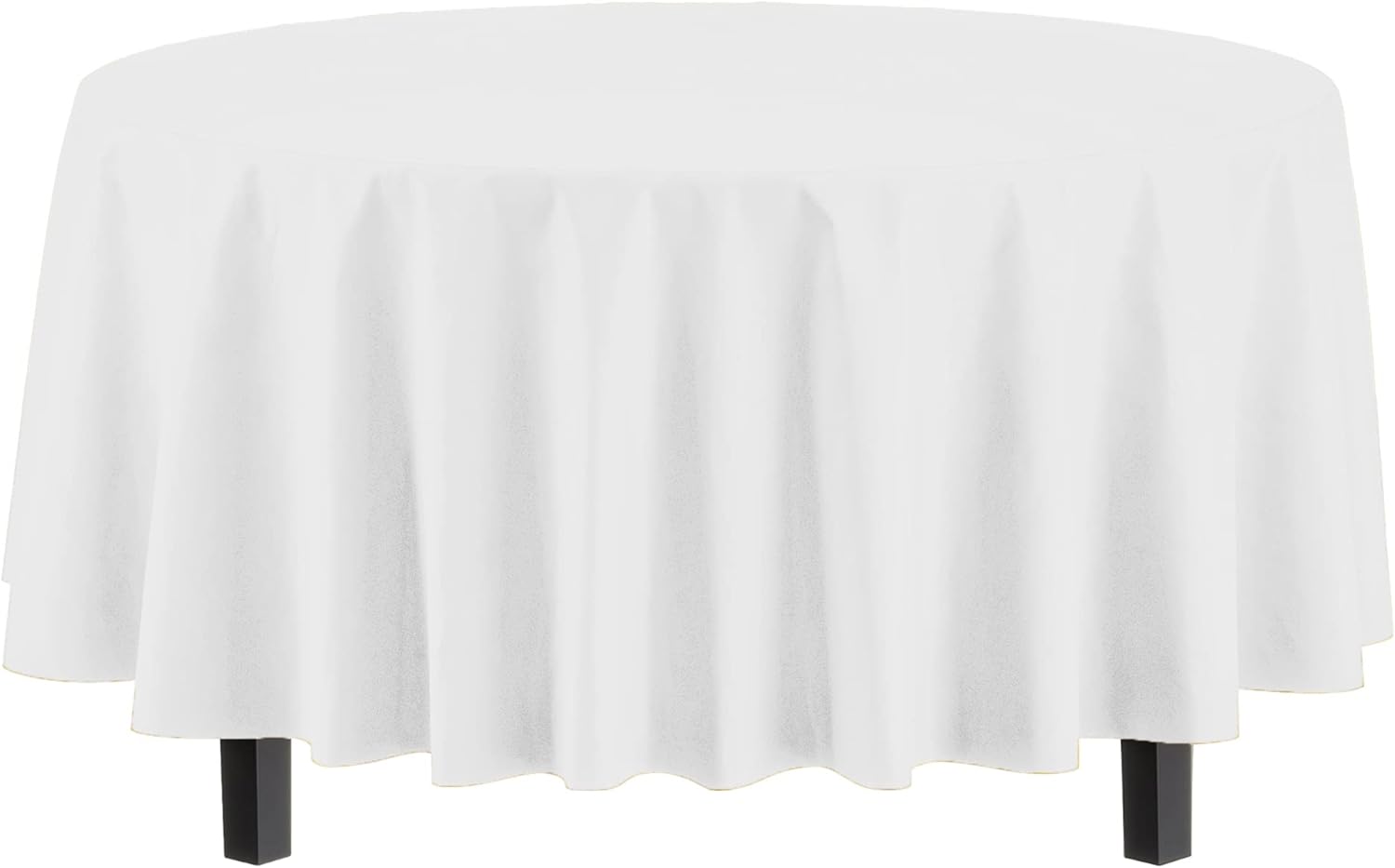 Round White Table Covers | 6 Pack