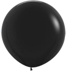 Black- 1/36' Single Pack Latex Balloon