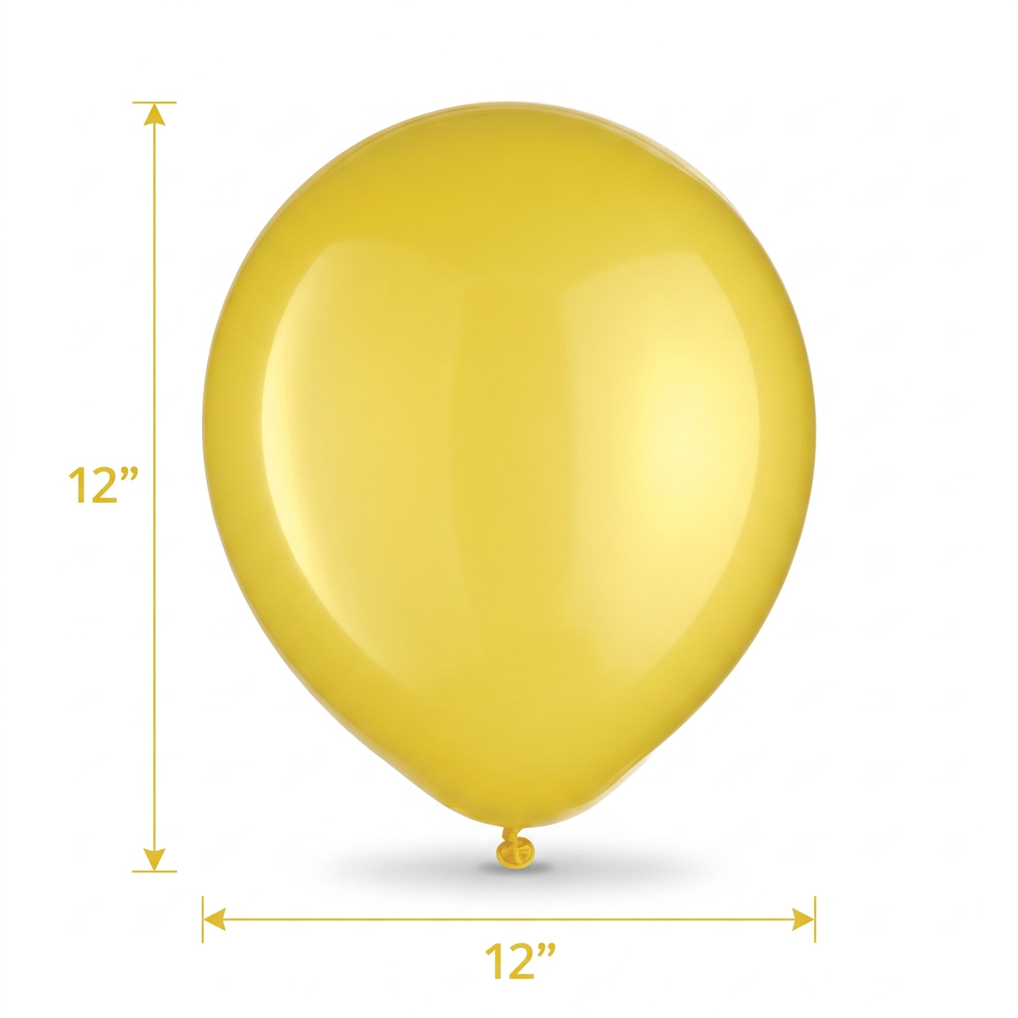 Sunshine Yellow 12" Latex Balloons - 15 Pack