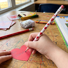 Valentine's Day Heart Pencils - 24 Pack