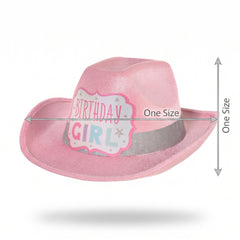 Pastel Party "Birthday Girl" Cowboy Hat