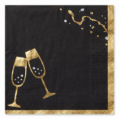 Hello New Year Beverage Napkins - 5 In. X 5 In.