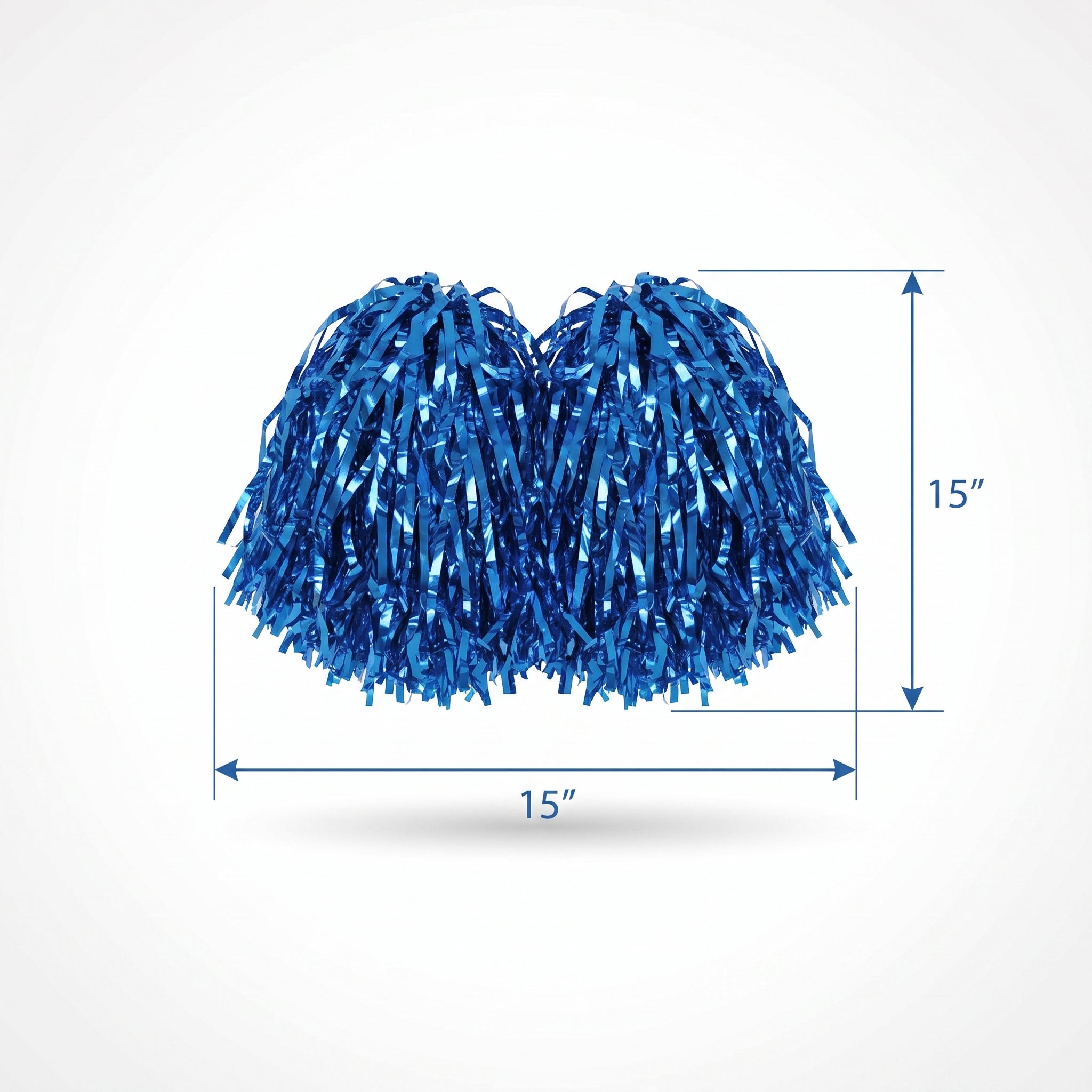 Team Spirit Marine Blue Pom-Poms, 2-Pack