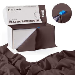54 In. x 100 Ft. Cut To Size Table Roll  | Brown | Case of 6