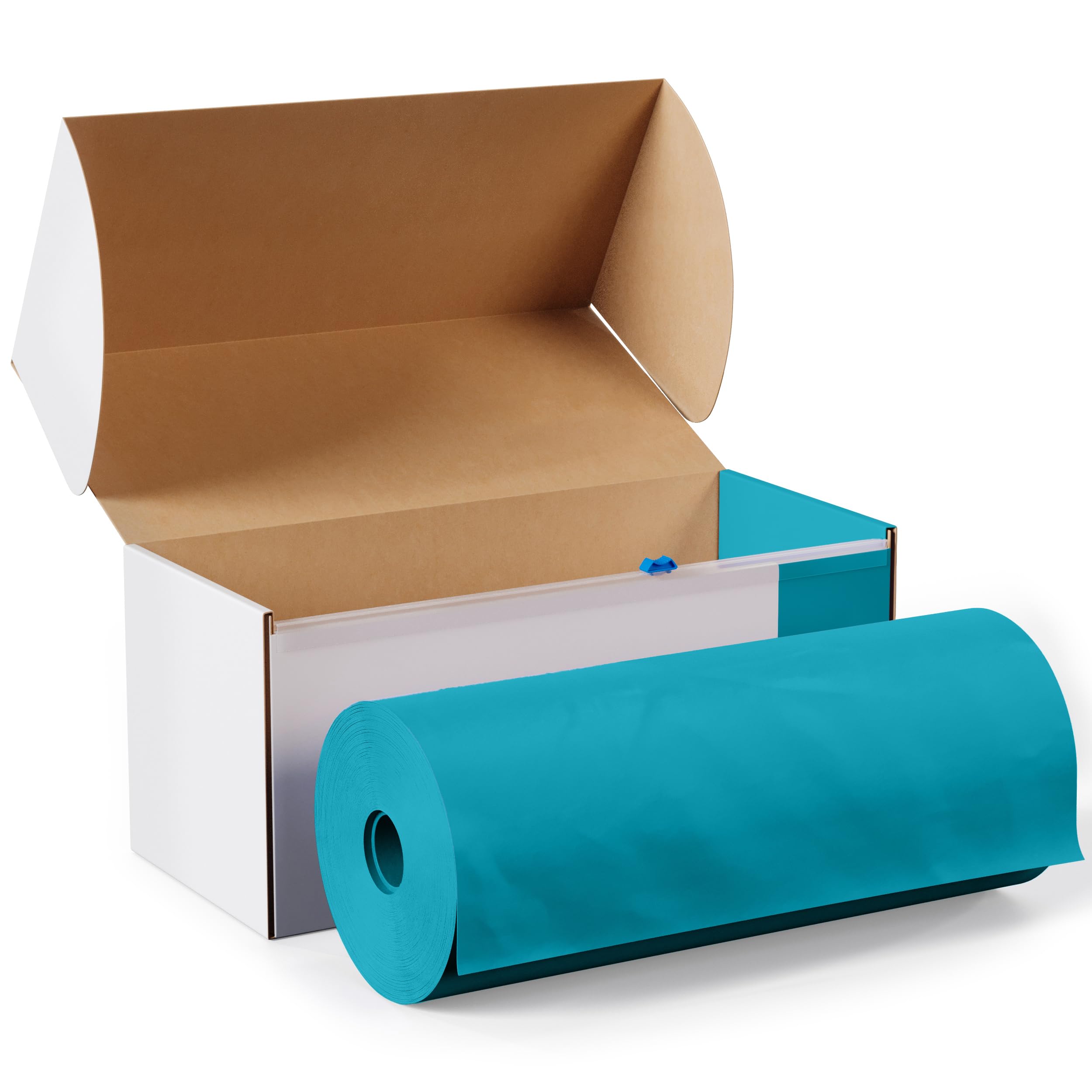 54 In. x 300 Ft. Cut To Size Table Roll  | Turquoise | Case of 4