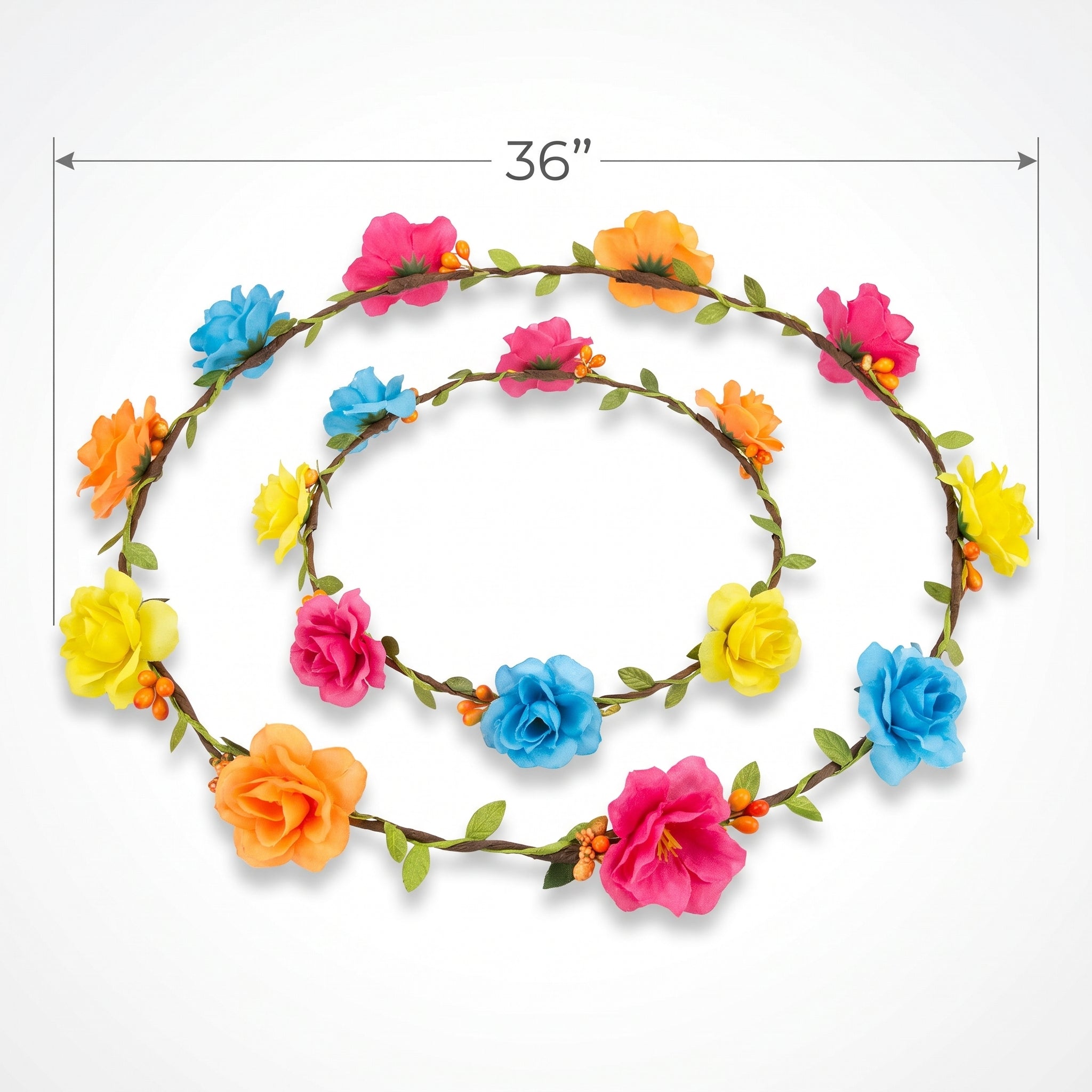 Neon Floral Headwreath for Summer Celebrations