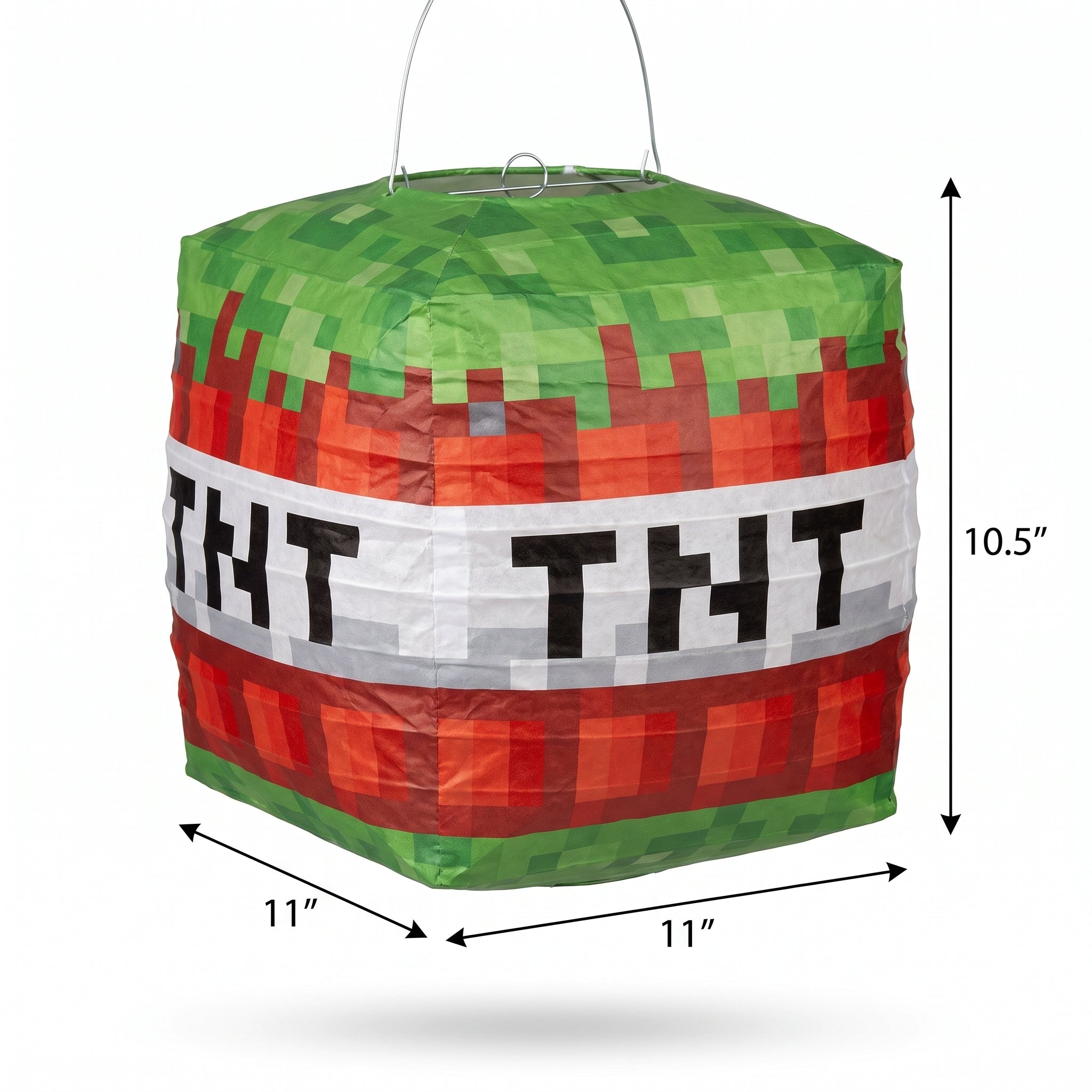 Pixel Party "TNT" Hanging Lantern Decorations for Kids' Birthday