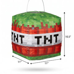 Pixel Party "TNT" Hanging Lantern Decorations for Kids' Birthday