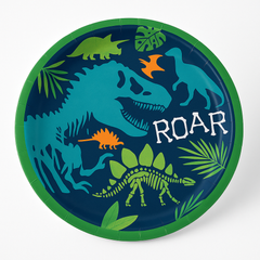 Dino-Mite Birthday Dinosaur Paper Plates - 6.75"