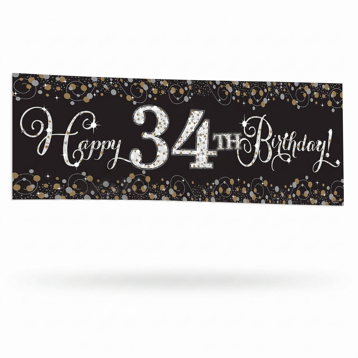 Sparkling Celebration Personalized Birthday Banner