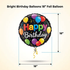 Bright Birthday Balloons 18" Foil Balloon
