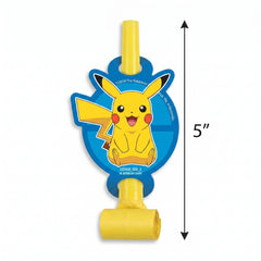 Pokemon Classic Birthday Party Blowout Noisemakers - 8 Pack