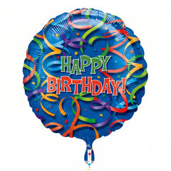 Vibrant Foil Super Shape Happy Birthday Balloon