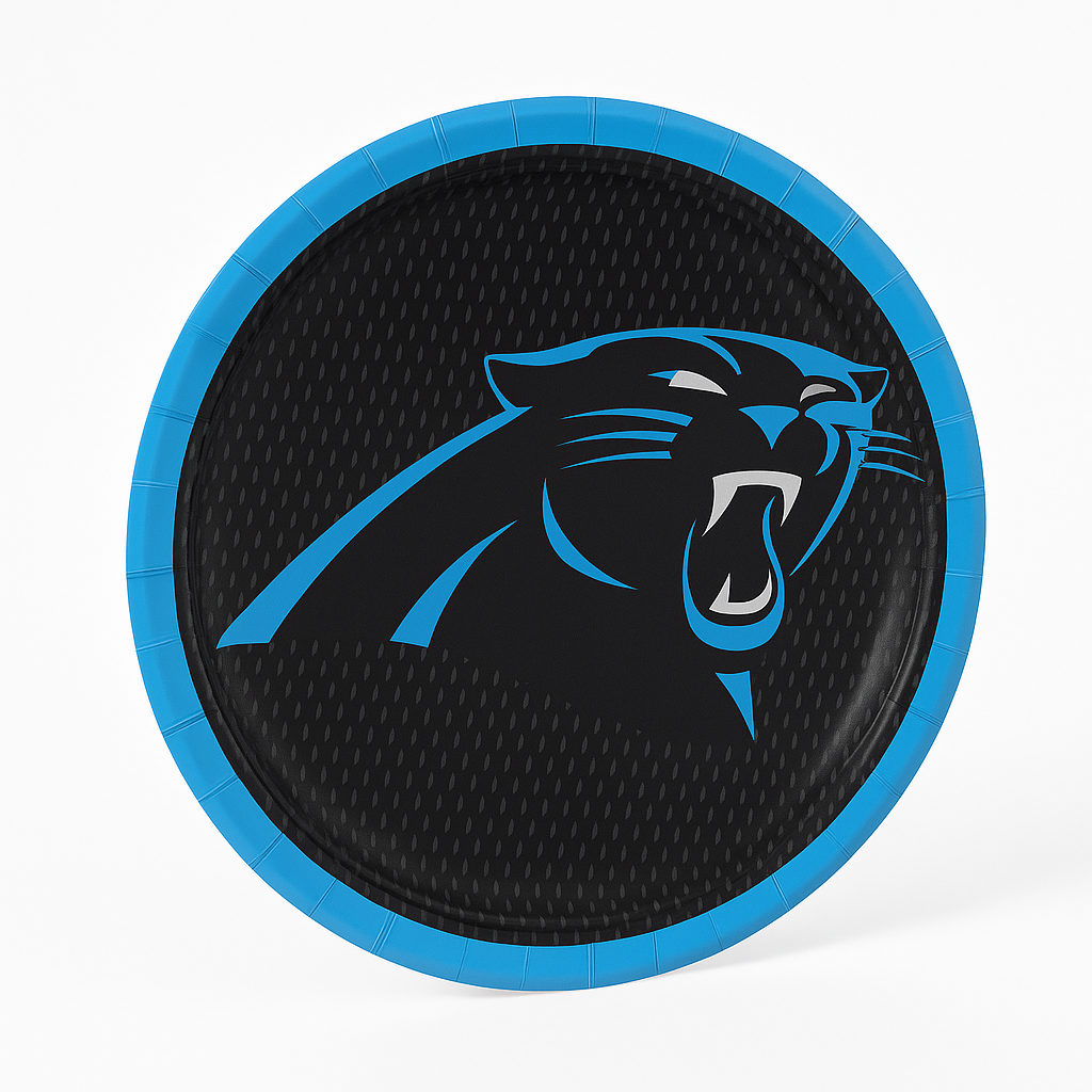 Carolina Panthers 9" Round Paper Plates