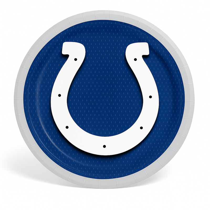 Indianapolis Colts 9" Round Paper Plates - NFL Party Supplies