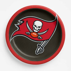 Tampa Bay Buccaneers 9" Round Paper Plates - NFL Licensed