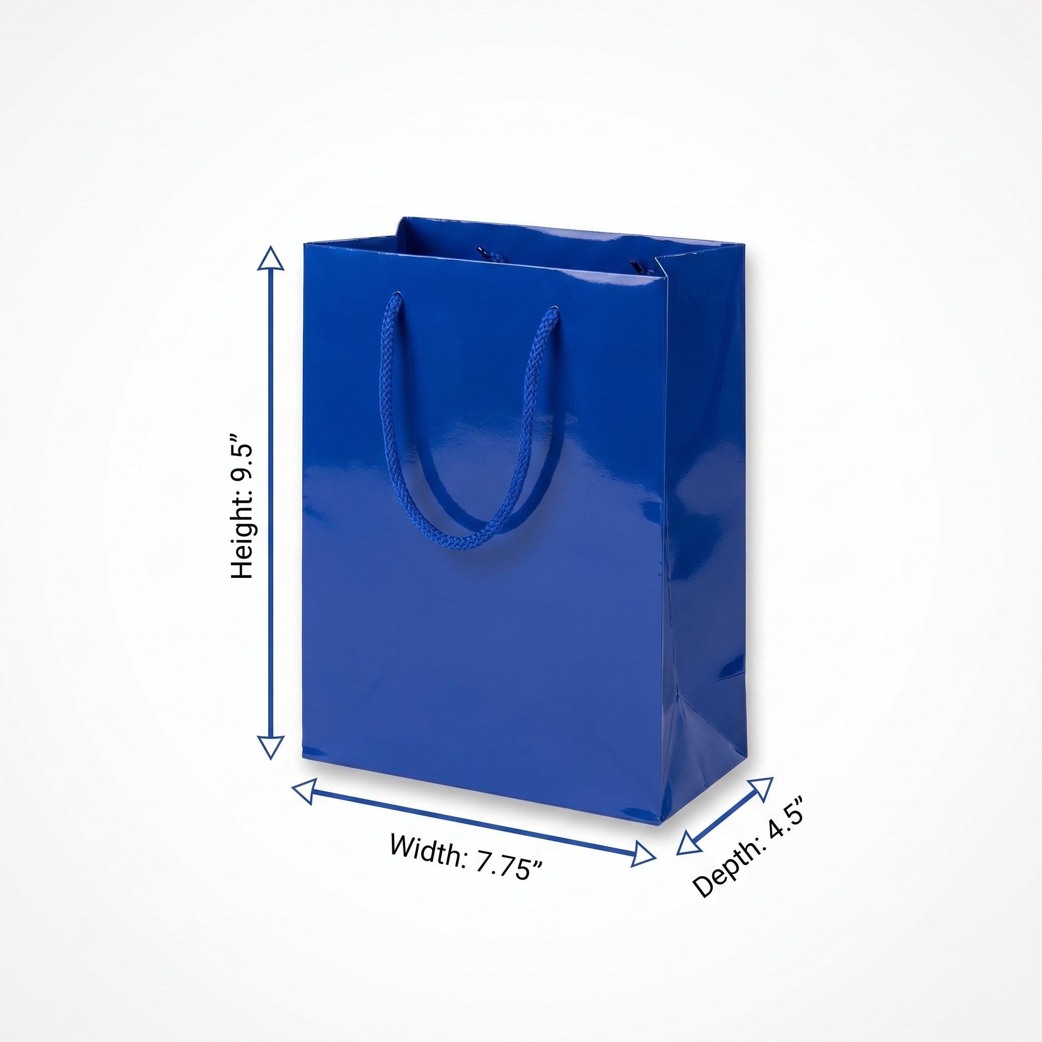 Glossy Royal Blue Medium Gift Bag