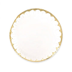 Elegant White 10" Round Paper Plates