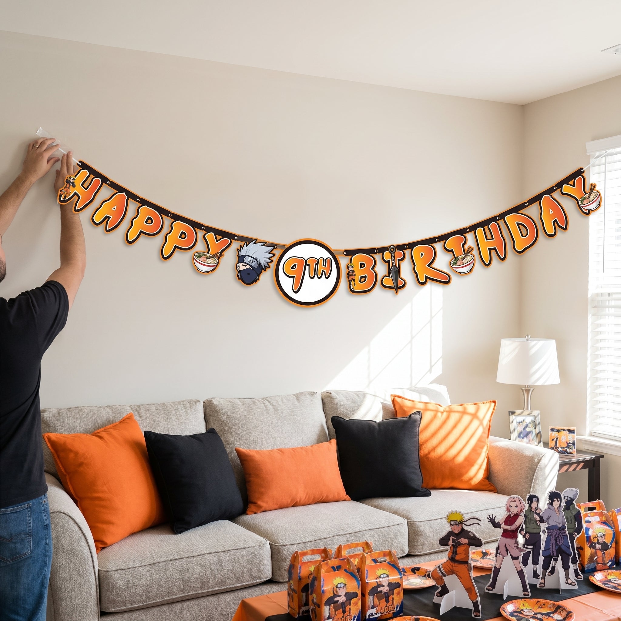 Naruto Jumbo Birthday Letter Banner