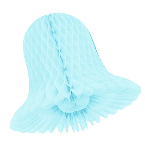 11 In. Light Blue Honeycomb Tissue Bell