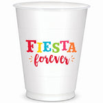 Fiesta Forever Plastic Cups, 16oz, 25 Pack