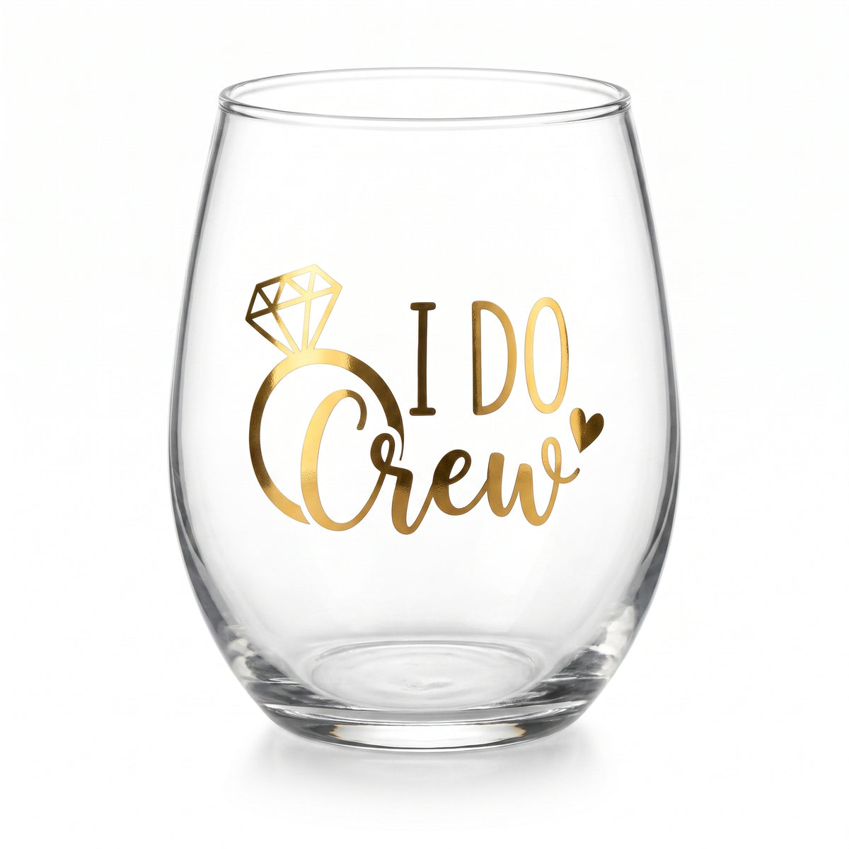 "I Do Crew" Stemless Wine Glass - 17.9 oz