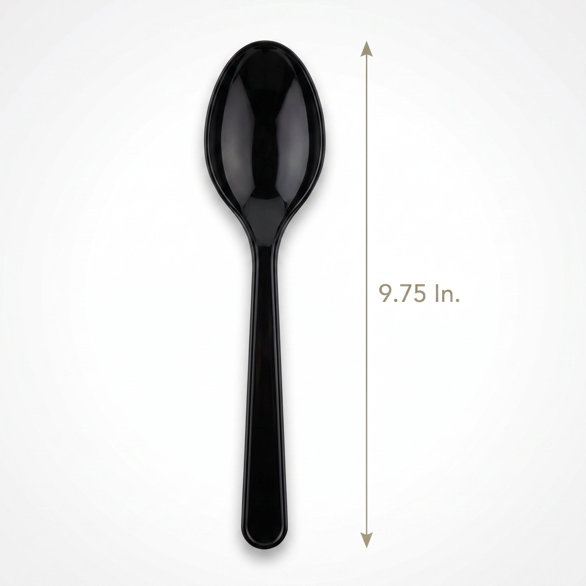 Black Plastic Serving Spoons - 9.75 In. | 2 Count