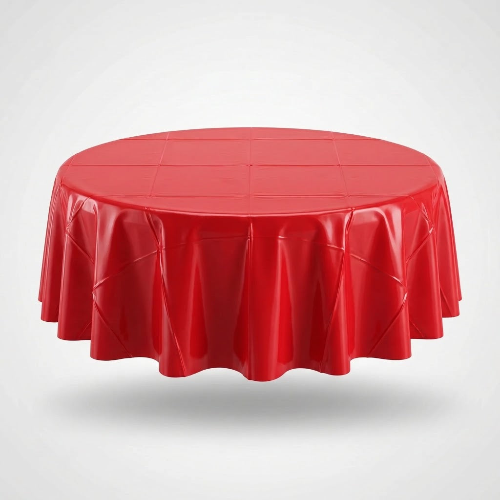 TC 84" RND PL APPLE RED