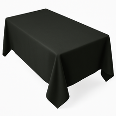 Elegant Silver Fabric Table Cover 60x84 inches