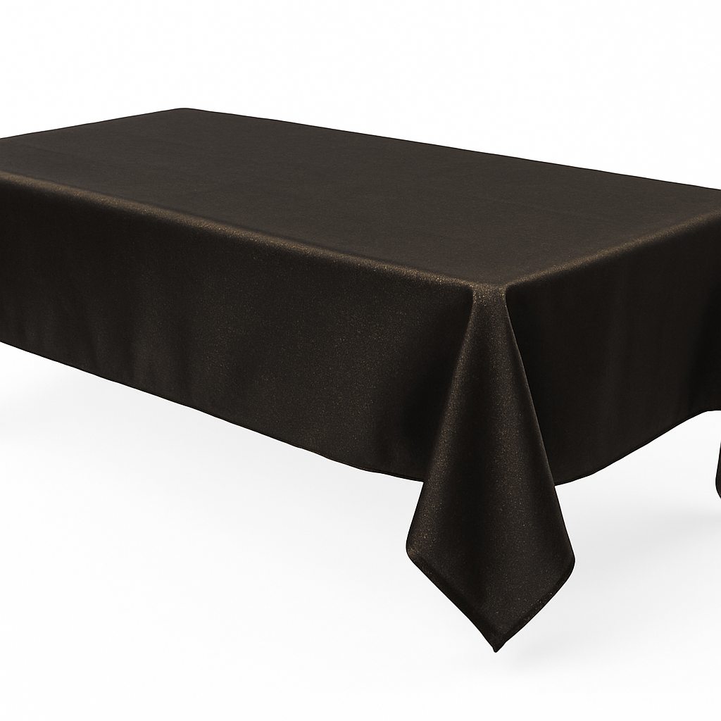 Elegant Gold Fabric Table Cover - 60x84 inches
