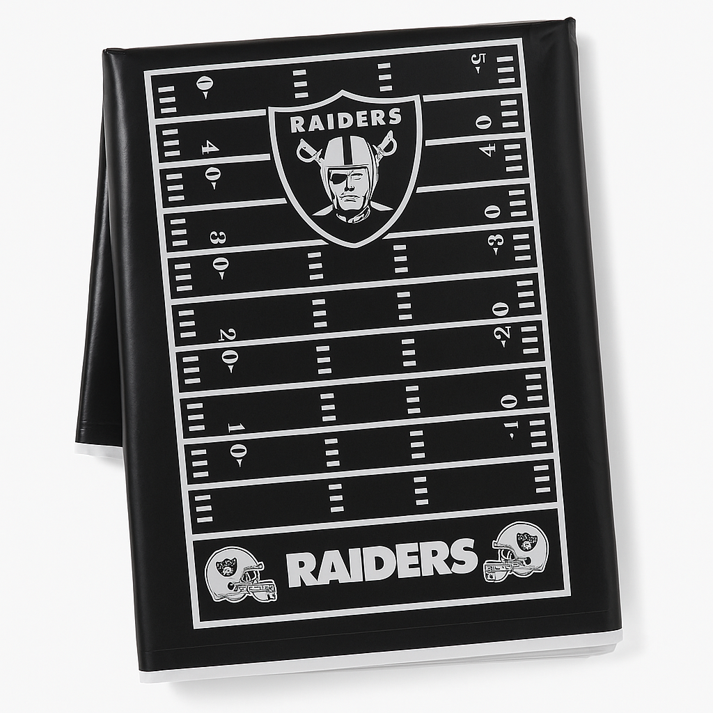 Las Vegas Raiders NFL Plastic Table Cover