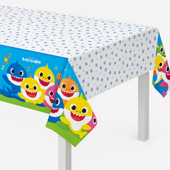 Baby Shark Plastic Table Cover for Kids' Birthday Parties